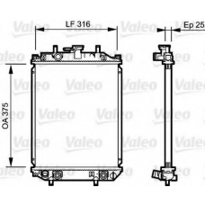 734106 VALEO Радиатор, охлаждение двигателя
