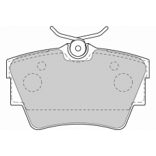 FD6945N NECTO Комплект тормозных колодок, дисковый тормоз