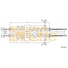 10.5335 COFLE Трос, стояночная тормозная система