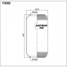 3945 Airtech Кожух пневматической рессоры