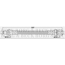 BBH6341 BORG & BECK Тормозной шланг