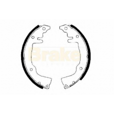 SH2238 BRAKE ENGINEERING Комплект тормозных колодок