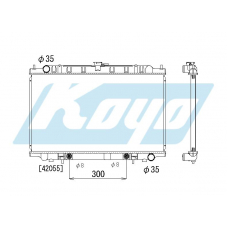 PA020404 KOYO P-tank corrugate-fin ass'y