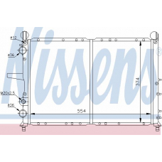 61816 NISSENS Радиатор, охлаждение двигателя