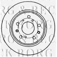 BBD4778 BORG & BECK Тормозной диск