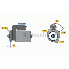 0 001 241 119 BOSCH Стартер