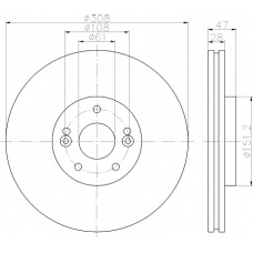 8DD 355 113-741 HELLA PAGID Тормозной диск