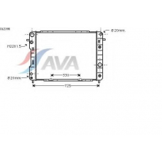 OL2198 AVA Радиатор, охлаждение двигателя