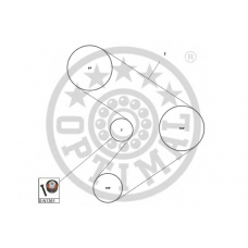 SK-1351 OPTIMAL Комплект ремня грм