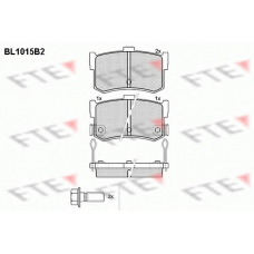BL1015B2 FTE Комплект тормозных колодок, дисковый тормоз