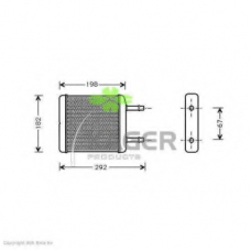 32-0027 KAGER Теплообменник, отопление салона