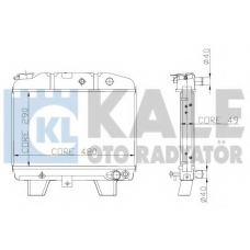 117500 KALE OTO RADYATOR Радиатор, охлаждение двигателя