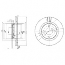 BG2784 DELPHI Тормозной диск