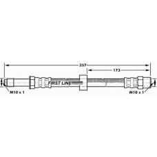 FBH7186 FIRST LINE Тормозной шланг