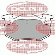 LP825 DELPHI Комплект тормозных колодок, дисковый тормоз