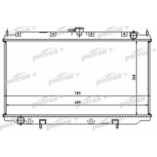 PRS3490 PATRON Радиатор, охлаждение двигателя