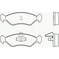 P 24 044 BREMBO Комплект тормозных колодок, дисковый тормоз