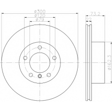 8DD 355 118-041 HELLA PAGID Тормозной диск