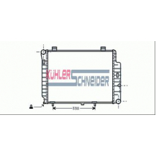 0309001 KUHLER SCHNEIDER Радиатор, охлаждение двигател