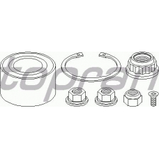104 019 TOPRAN Комплект подшипника ступицы колеса