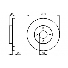 0 986 478 728 BOSCH Тормозной диск