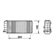 53219 NRF Теплообменник, отопление салона