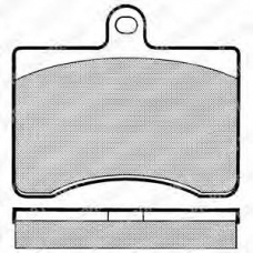 LP513 DELPHI Комплект тормозных колодок, дисковый тормоз