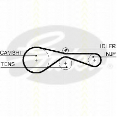 8645 5614xs TRISCAN Ремень ГРМ