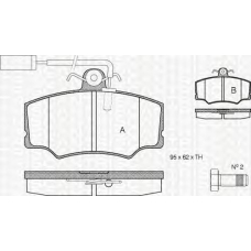 8110 12991 TRIDON Brake pads - front