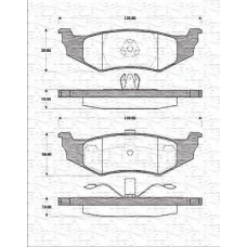 363702161336 MAGNETI MARELLI Комплект тормозных колодок, дисковый тормоз