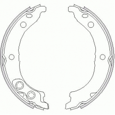4728.00 REMSA Комплект тормозных колодок, стояночная тормозная с