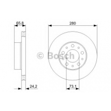 0 986 479 B96 BOSCH Тормозной диск