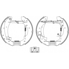 8DB 355 004-231 HELLA Комплект тормозных колодок