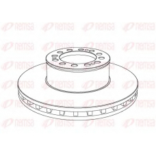 NCA1046.20 REMSA Тормозной диск