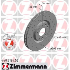 440.3124.52 ZIMMERMANN Тормозной диск