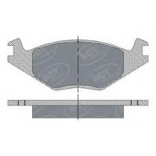 SP 116 SCT Комплект тормозных колодок, дисковый тормоз