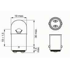 1 987 302 527 BOSCH Лампа накаливания