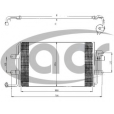 300332 ACR Конденсатор, кондиционер