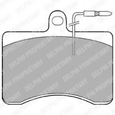 LP210 DELPHI Комплект тормозных колодок, дисковый тормоз