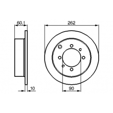 0 986 478 655 BOSCH Тормозной диск