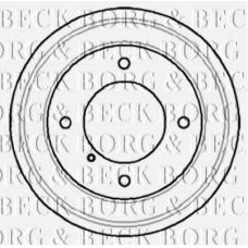 BBR7057 BORG & BECK Тормозной барабан