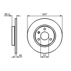 0 986 478 142 BOSCH Тормозной диск