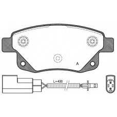 BPA1252.02 OPEN PARTS Комплект тормозных колодок, дисковый тормоз