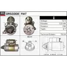 DRS3308 DELCO REMY Стартер