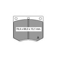830810 Vema Комплект тормозных колодок, дисковый тормоз
