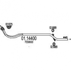 01.14400 MTS Труба выхлопного газа