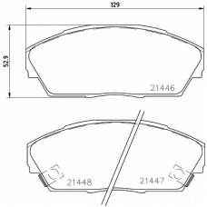 8DB 355 006-301 HELLA PAGID Комплект тормозных колодок, дисковый тормоз