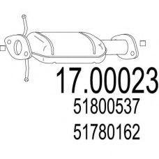 17.00023 MTS Сажевый / частичный фильтр, система выхлопа ОГ