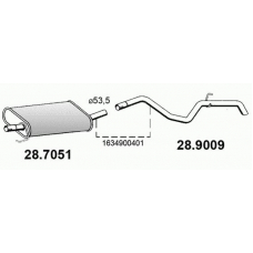 28.9009 ASSO Труба выхлопного газа