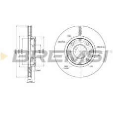 DBB231V BREMSI Тормозной диск